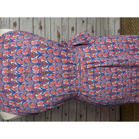 J. McLaughlin Catalina Cloth multicolored geo sleeveless sheath dress Size XL - Picture 5 of 8